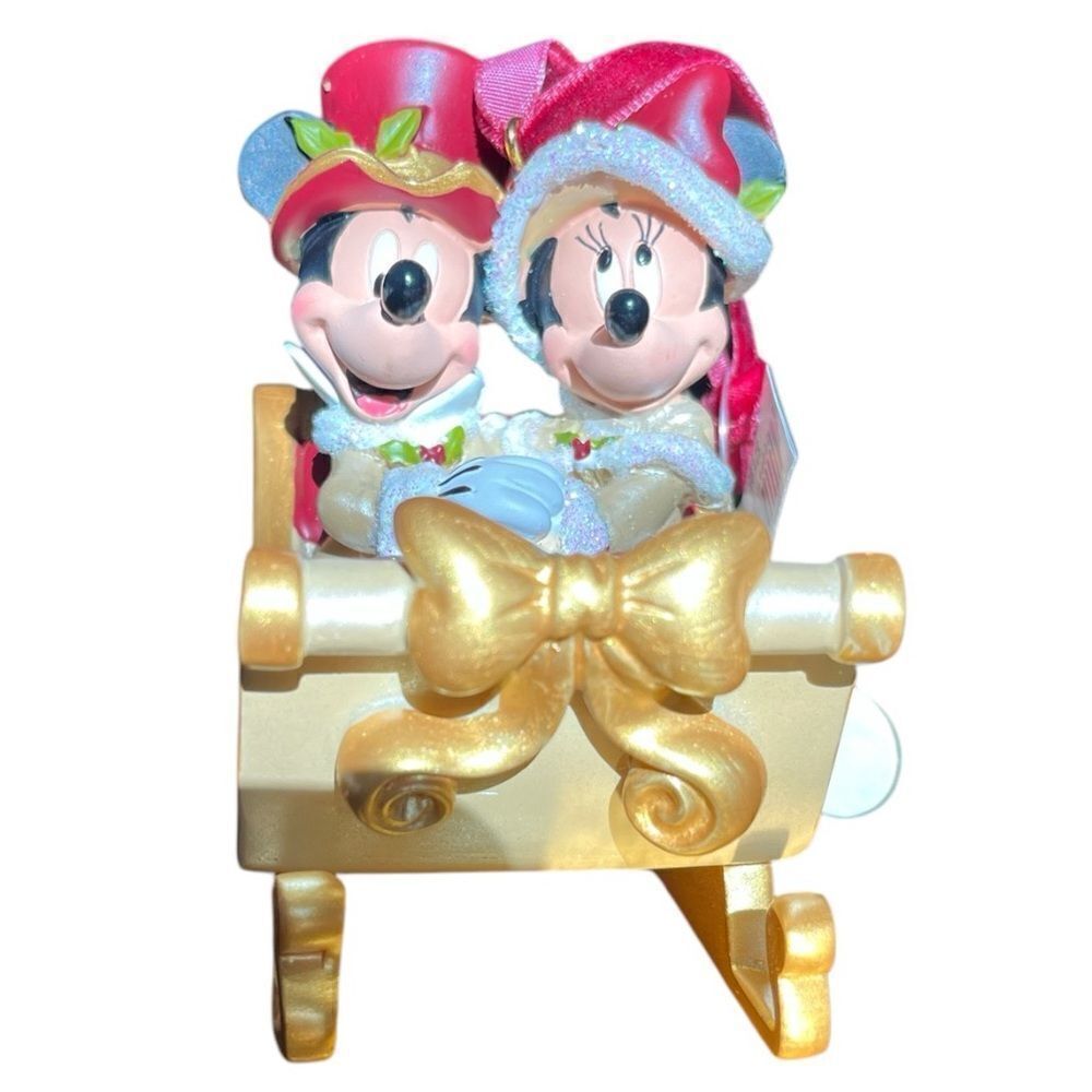 NWT- Disney Victorian Minnie and Mickey Mouse Sleigh Christmas Ornament - Picture 5 of 5
